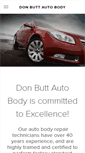 Mobile Screenshot of donbuttautobody.com