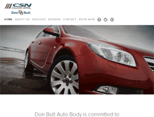 Tablet Screenshot of donbuttautobody.com